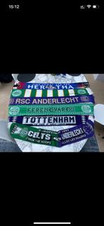 6 Écharpes de football Anderlecht Celtic Tottenham, Comme neuf, Fanion ou Écharpe, Enlèvement ou Envoi