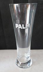 Palm fluit glas wit opschrift, Collections, Marques de bière, Comme neuf, Enlèvement ou Envoi, Palm
