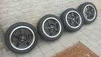 Velgen 4x100 15x6.5 et40 met 195/50R15 Dunlop banden., Auto-onderdelen, Banden en Velgen, Ophalen, Gebruikt, 15 inch, Band(en)
