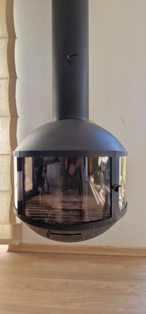 Hanghaard Edofocus 631 DV. Iconisch tijdloos design, Huis en Inrichting, Haarden, Zo goed als nieuw, Houthaard, Ophalen