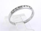 18KT alliance met diamanten / 18K ring met diamanten, Handtassen en Accessoires, Ringen, Wit, Ophalen of Verzenden, Met edelsteen