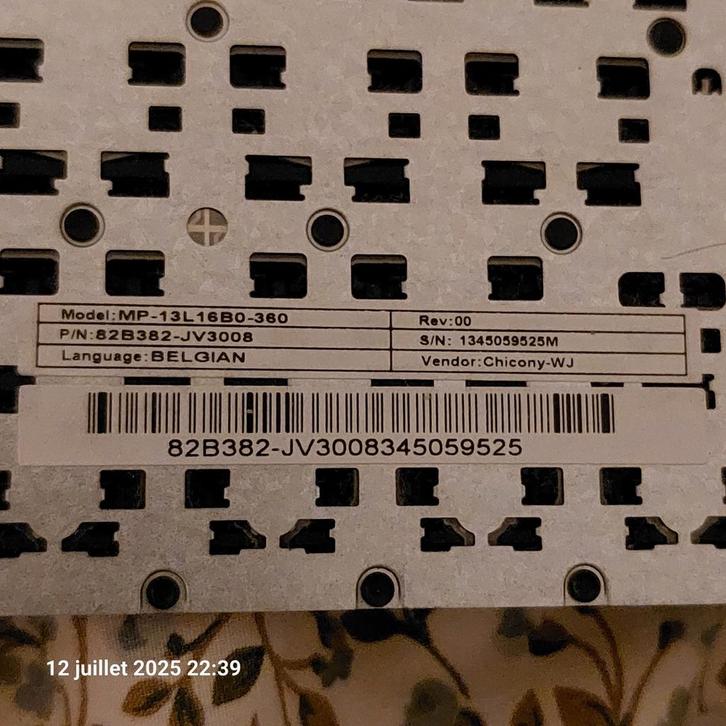 Chicony AZERTY BELGE - Compatible Medion AKOYA, Computers en Software, Toetsenborden, Zo goed als nieuw, Azerty, Ophalen of Verzenden