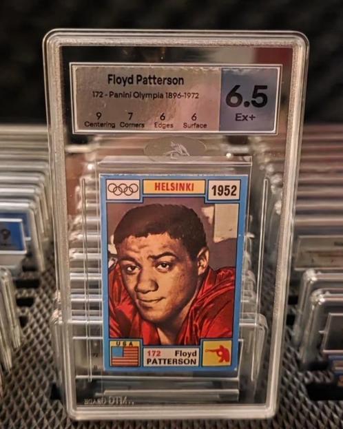 Panini+Olympia 1972+Floyd Patterson+Geen PSA+OLYMPIA, Hobby en Vrije tijd, Stickers en Plaatjes, Zo goed als nieuw, Sticker, Ophalen of Verzenden