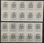 1960. Cijf>herld.leeuw.(1172/73)**MNH. blokken., Postzegels en Munten, Orginele gom, Ophalen of Verzenden, Postfris, Postfris