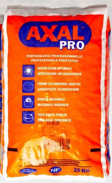 Zout, Axal PRO ongeveer 44,5 kg, gerecupereerd uit ontkalker beschikbaar voor biedingen
