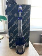 Blauwe karaf Val Saint Lambert met originele doos VSL, Antiek en Kunst, Ophalen of Verzenden