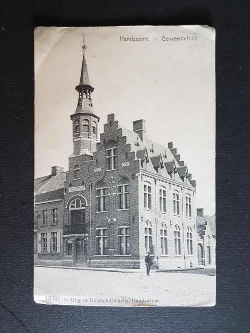 Handzaeme Handzame Gemeentehuis, Verzamelen, Postkaarten | België, Ongelopen, West-Vlaanderen, Voor 1920, Verzenden