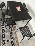 Metale Eettafel met stoelen, Huis en Inrichting, Tafels | Eettafels, Ophalen