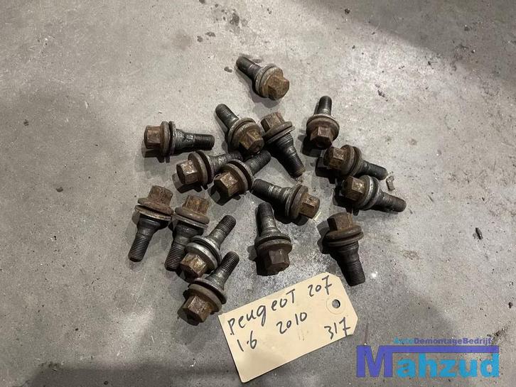 PEUGEOT 207 Wielmoeren wielbouten 2007-2015, Auto-onderdelen, Overige Auto-onderdelen, Peugeot, Gebruikt