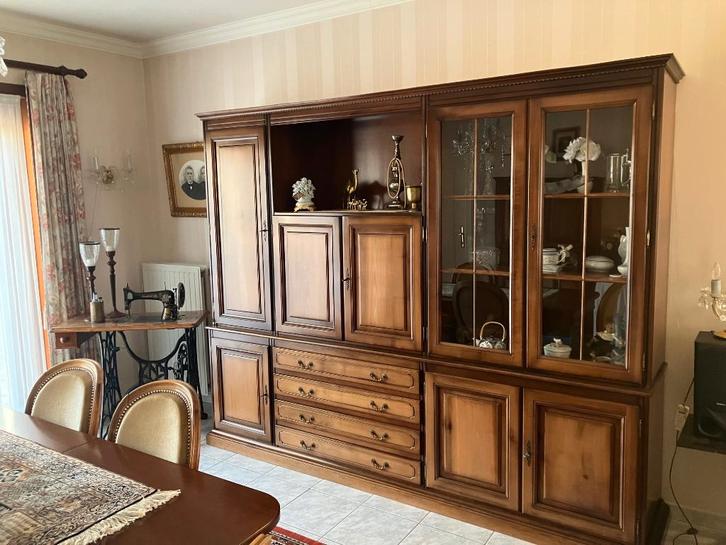 complete eetkamer uit massief kersenhout, Huis en Inrichting, Complete eetkamers, Gebruikt, Ophalen