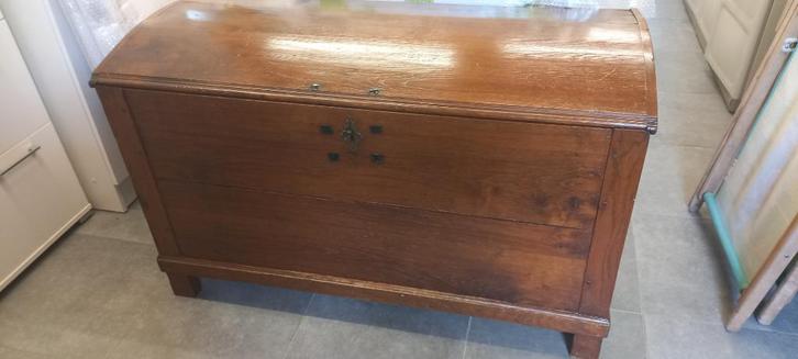 Houten dekenkoffer Vintage, Huis en Inrichting, Woonaccessoires | Kisten, Gebruikt, Eikenhout, Ophalen