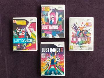 Pakketje van 4 Just Dance spellen (Wii) beschikbaar voor biedingen