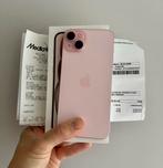 iPhone 15 PLUS, NIEUWSTAAT, factuur, hoesje, gehard glas!, 128 GB, 99 %, Zonder abonnement, Roze