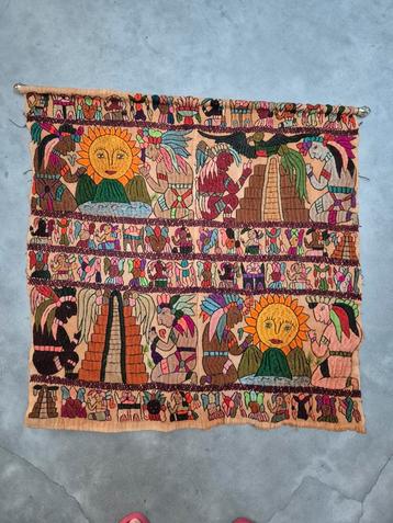 origineel wandkleed uit Congo 75 x 75 cm beschikbaar voor biedingen