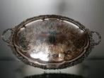 Large silver-plated serving plate., Antiquités & Art, Enlèvement ou Envoi