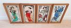 Vintage spiegels Art Nouveau 1896-serie Alphonse Mucha, Antiek en Kunst, Ophalen of Verzenden