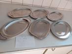 Lot van 6 inox schotels, rvs schalen.Lot van 6 inox schotels, Ophalen, Zo goed als nieuw, Schaal of Schalen