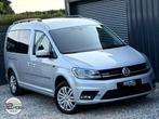Volkswagen Caddy Maxi CNG 1.4 TGI Comfortline/ 7 Places/ Gps, Auto's, Stof, Gebruikt, Zwart, 4 cilinders