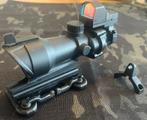 Airsoft Acog 4x32+ rode stip, Ophalen of Verzenden, Zo goed als nieuw
