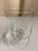 Glazen schaal op voet, Maison & Meubles, Accessoires pour la Maison | Cloches, Enlèvement, Comme neuf