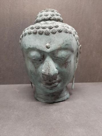 bronzen Boeddhahoofd/28 cm/Azie beschikbaar voor biedingen