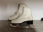 Witte leren skates voor dames maat 38, Sport en Fitness, Schaatsen, Gebruikt, Kunstschaatsen, Ophalen, Overige merken