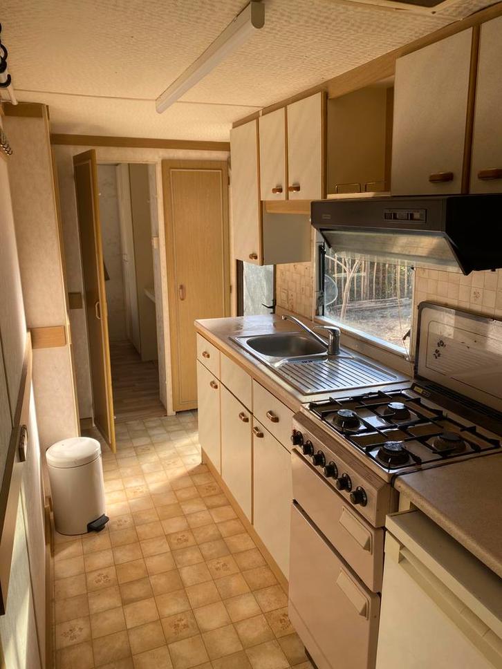 Degelijke stacaravan te koop, Caravans en Kamperen, Stacaravans, tot en met 2, Ophalen