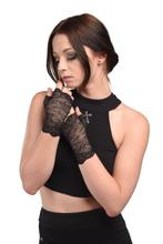 QUEEN OF DARKNESS zwarte kanten wanten - nieuw., Queen of Darkness, Ophalen of Verzenden, Nieuw, Handschoenen