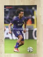 Poster Joshua Zirkzee (RSC Anderlecht), Enlèvement ou Envoi, Comme neuf, Affiche, Image ou Autocollant