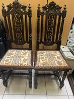 Vintage Bretoense tafel met 4 stoelen, Enlèvement