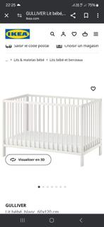 lit bébé Ikea, Zo goed als nieuw, Ophalen, Matras