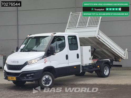 Iveco Daily 35C16 3.0L Kipper Dubbel Cabine met Kist Dubbell, Auto's, Bestelwagens en Lichte vracht, Bedrijf, Te koop, Airconditioning