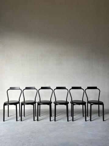 Vintage design Italiaanse Calligaris stoelen, set van 6 beschikbaar voor biedingen