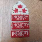Insignes canadiens Infantry Corps 1942, Envoi