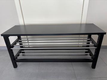 Zwart schoenenrek Ikea beschikbaar voor biedingen
