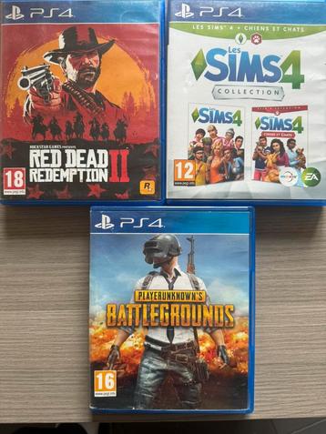 Jeux ps4 sims 4 et battleground