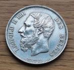 5 Francs   1873 . Leopold ll, Postzegels en Munten, Zilver, Ophalen of Verzenden, Losse munt, Zilver