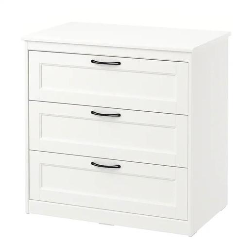 Commode Songesand 3 tiroirs (82×81 cm), Huis en Inrichting, Kasten | Kleerkasten, Zo goed als nieuw, Ophalen