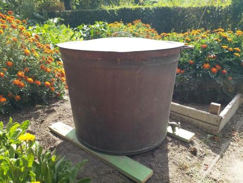 Zeldzame koperen wasketel helemaal compleet, Antiek en Kunst, Antiek | Brons en Koper, Koper, Ophalen
