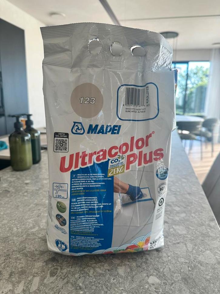 Voegmortel Mapei Ultracolor Plus kleur 123, Doe-het-zelf en Bouw, Overige Doe-Het-Zelf en Bouw, Nieuw, Ophalen of Verzenden