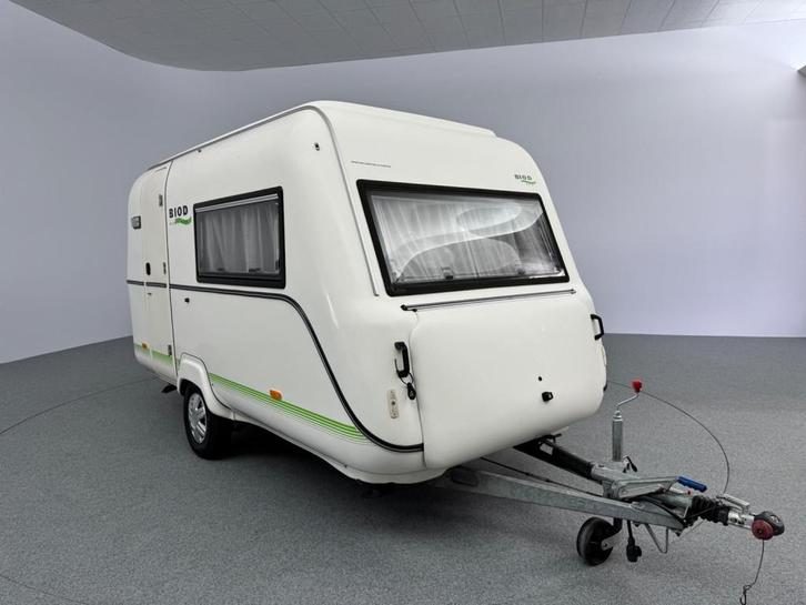 Biod 370 TL Uniek Compact Luifel + zijwanden Fietsendrager, Caravans en Kamperen, Caravans, Overige, Biod, 2 aparte bedden, tot 4 meter