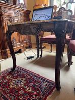Luikse zware salontafel met marmer blad., Ophalen