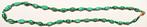 Collier perles naturelles ovales malachite verte NEUF, 65 cm, Vert, Avec pierre précieuse, Enlèvement ou Envoi, Neuf