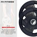 PH Fitness Olympische Rubberen Halterschijven 20KG Set, Sport en Fitness, Fitnessmaterialen, Ophalen, Nieuw, Benen, Halterschijven