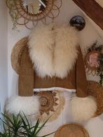 Vintage Afghaanse lammy shearling schapenvacht jas 70s hippi, Kleding | Dames, Beige, Niet ingevuld, Nieuw, Ophalen of Verzenden