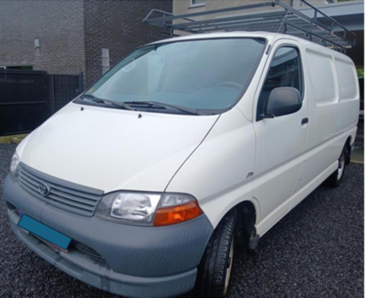 VRACHTWAGEN-TOYOTA HIACE LONG-D4D-1ER EIGENAAR-147000KM, Auto's, Toyota, Particulier, Dakrails, Radio, Schuifdeur, Traction-control