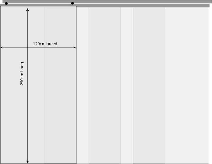 schuifpanelen in transp pvc, Doe-het-zelf en Bouw, Raamkozijnen en Schuifdeuren, Gebruikt, Kunststof, Ophalen of Verzenden