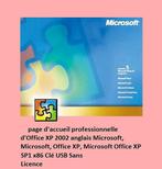 Microsoft Office 2002 SP1 x86 Clé USB Sans Licence français, Informatique & Logiciels, Logiciel Office, Word, Windows, Enlèvement ou Envoi