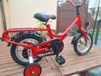 12inch knalrood kinderfietsje in zeer goede staat, Ophalen of Verzenden, Zo goed als nieuw, Zijwieltjes