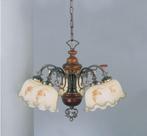 Classic Italian chandelier 5 lights, model L.2263/5, Huis en Inrichting, Ophalen, Zo goed als nieuw, Glas